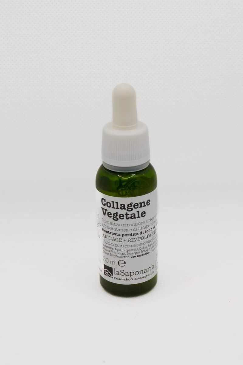 LA SAPONARIA-COLLAGENE VEGETALE-attivo puro-siero viso tonificante-liftante 30ml