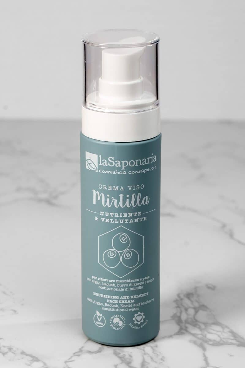 LA SAPONARIA-CREMA VISO MIRTILLA-nutriente e vellutante