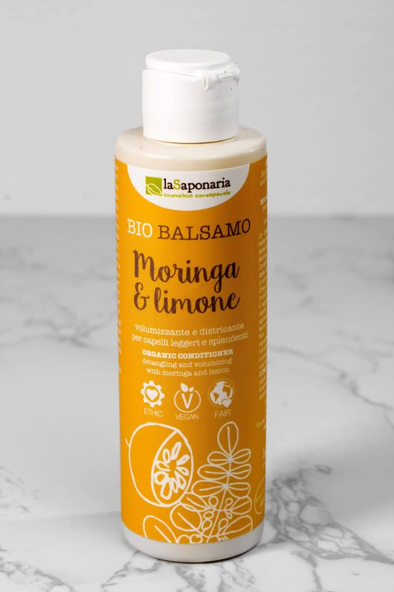 LA SAPONARIA-BALSAMO MORINGA E LIMONE-districante per capelli sani e voluminosi 150ml