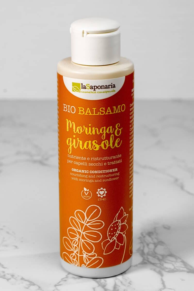 LA SAPONARIA-BALSAMO MORINGA E GIRASOLE-nutriente e ristrutturante 150ml