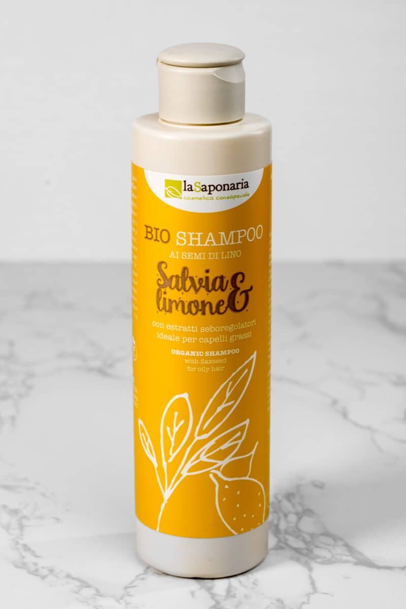 LA SAPONARIA-SHAMPOO SALVIA E LIMONE-ideale per cute impura e capelli grassi 200ml