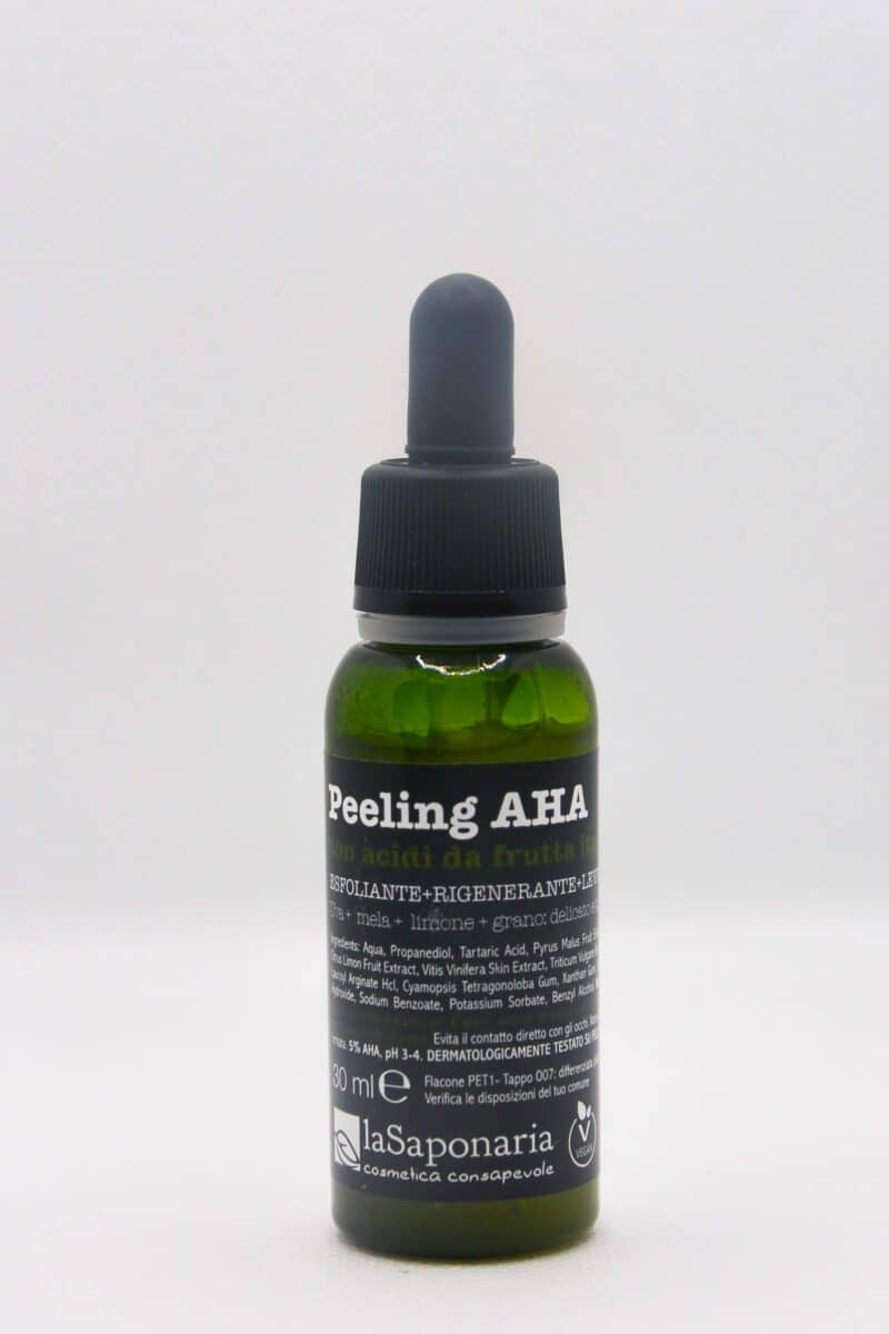 LA SAPONARIA-peeling AHA -attivo puro-agli acidi della frutta-azione esfoliante-liftante 30ml