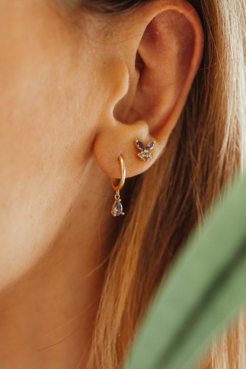 cecilia jewels - orecchini "Purple dew"