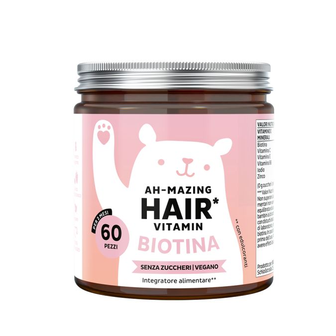 Bears whit benefits-ah mazing hair vitamin biotina-60cp